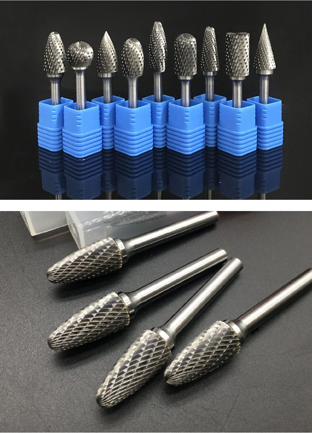 Long Shank Carbide Rotary Files